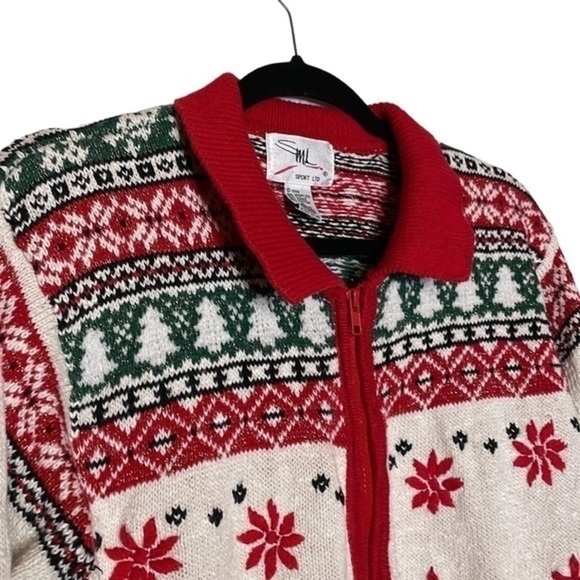 Vintage‎ SML Sports LTD. 1996 Christmas Sweater Size Medium (M) - Picture 2 of 6
